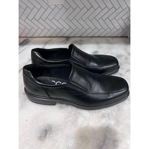 ECCO Helsinki 2 Apron Toe Black Leather Slip On Dress Shoes Men 13-13.5 EU47 main image 7